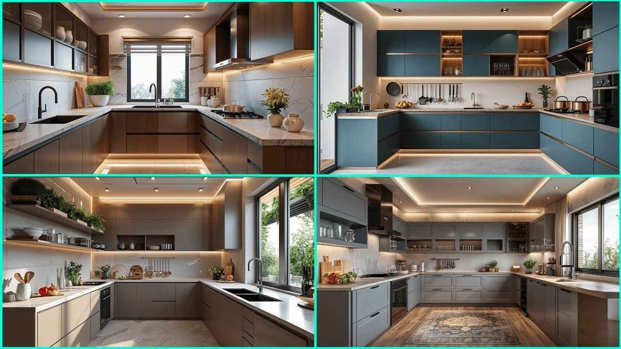U-shaped kitchen layout ideas